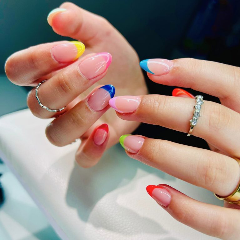 colorful nail art extension